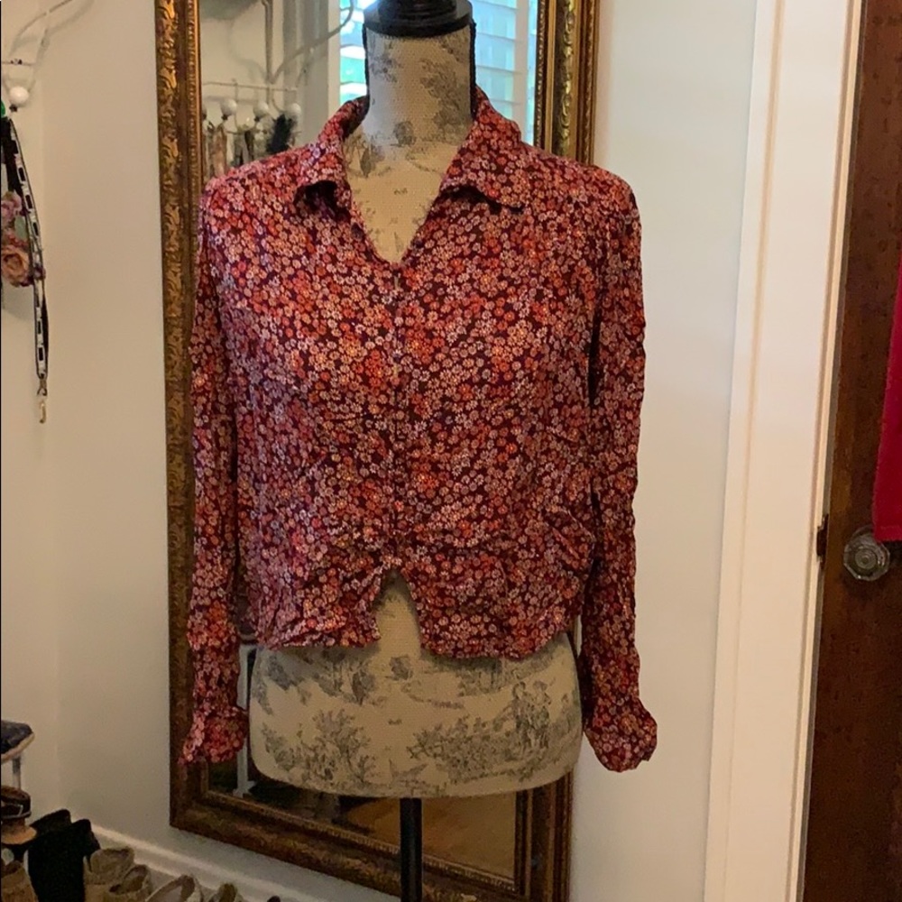 Floral print top